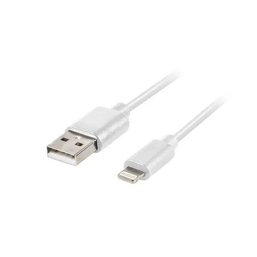 Кабел Lanberg LIGHTNING(M) - > USB - A (M) cable 1.8m white