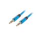 Кабел Lanberg mini jack 3.5mm M/M 3 pin cable 1m blue