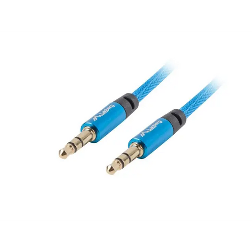 Кабел Lanberg mini jack 3.5mm M/M 3 pin cable 2m blue