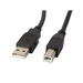 Кабел Lanberg USB - A (M) - > USB - B 2.0 cable 1.8m black