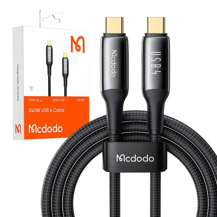 Кабел Mcdodo CA-2990 USB-C / USB-C PD 140W 1.2m черен