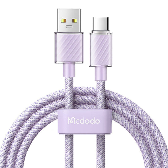 Кабел Mcdodo CA-3652 USB-A към USB-C 1.2m лилав