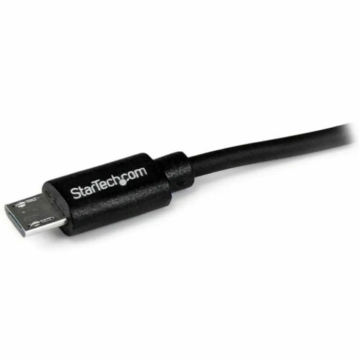 Кабел Micro USB Startech USBUB2PCARB Черен