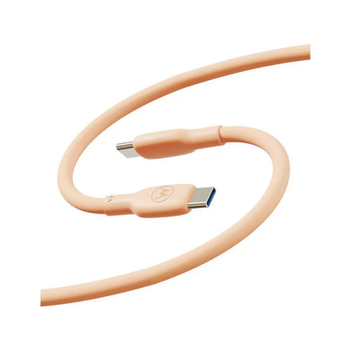 Кабел MOTOROLA 2m USB-C / USB-C 5A 100W розов