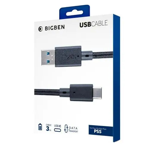 Кабел NACON USB Type - C за Playstation 5 (3m) черен