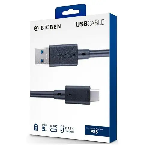 Кабел NACON USB Type - C за Playstation 5 (5m) черен