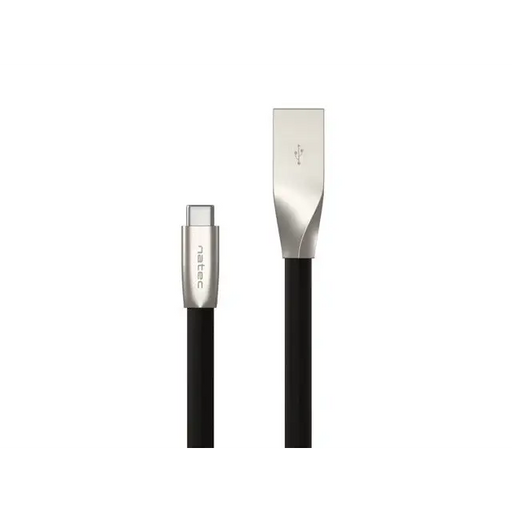 Кабел Natec USB-C(M) -> USB-A (M) 2.0 cable 1m. Black metal