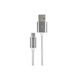 Кабел Natec USB-C(M) -> USB-A (M) 2.0 cable 1m. Silver nylon