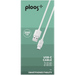 Кабел PLOOS USB-C 2 м бял