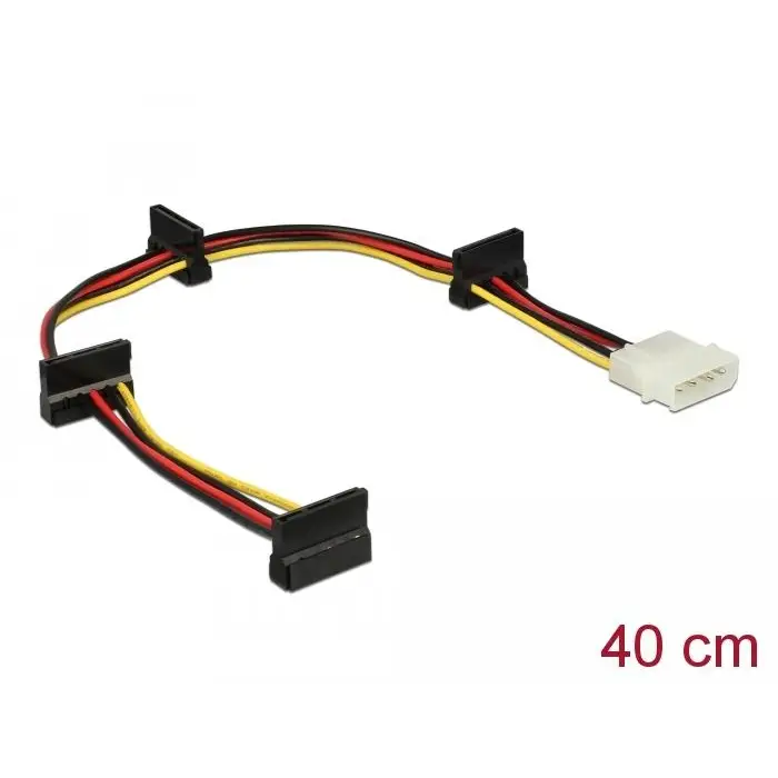 Кабел Power Molex 4 Pin > 4 x SATA 15 Pin 40cm