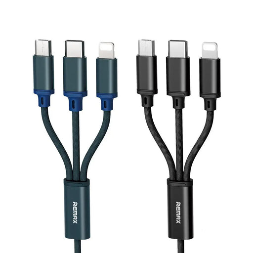 Кабел Remax Троен Micro USB USB-C Lightning