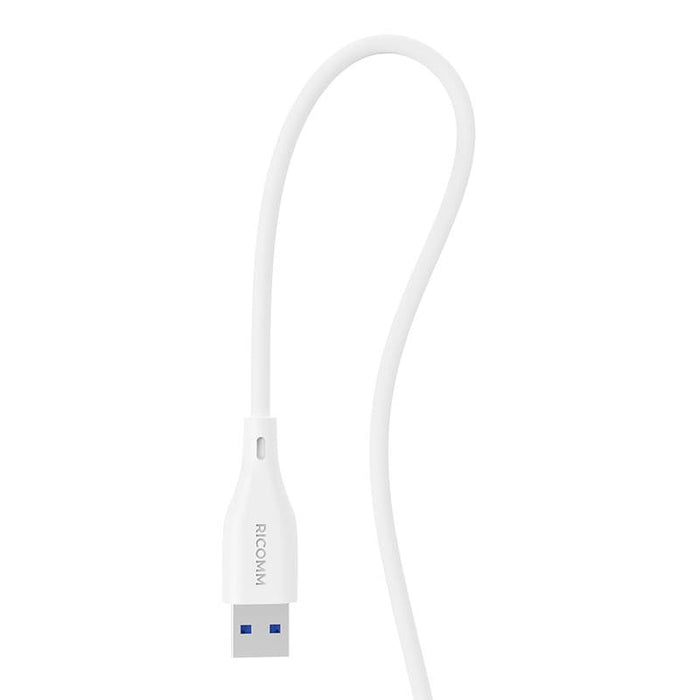 Кабел Ricomm RLS004ACW USB-A към USB-C 1.2m