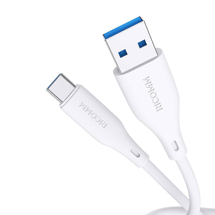 Кабел Ricomm RLS004ACW USB-A към USB-C 1.2m