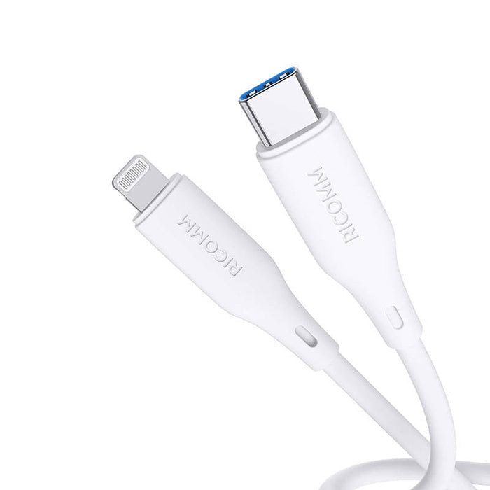 Кабел Ricomm RLS004CLW USB-C към Lightning 1.2m