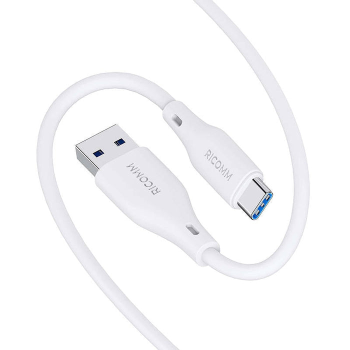 Кабел Ricomm RLS007ACW USB-A към USB-C 2.1m