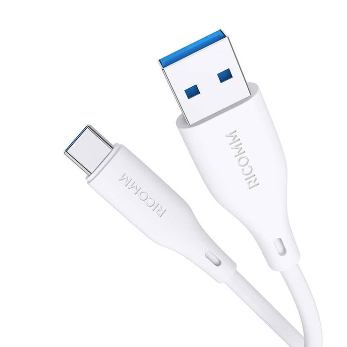 Кабел Ricomm RLS007ACW USB-A към USB-C 2.1m