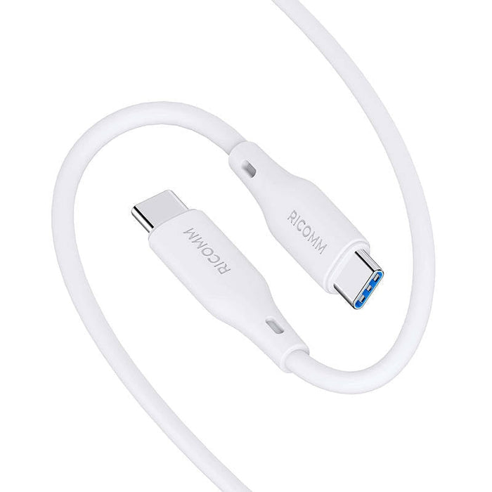 Кабел Ricomm RLS304CCW USB-C към USB-C 1.2m