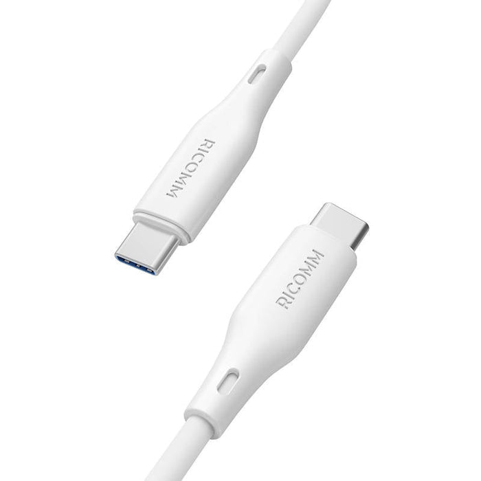 Кабел Ricomm RLS304CCW USB-C към USB-C 1.2m