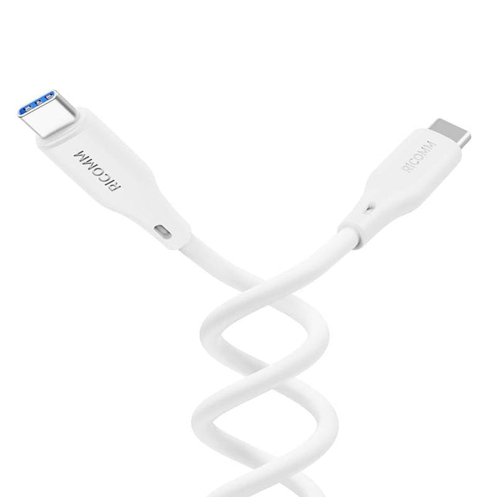 Кабел Ricomm RLS304CCW USB-C към USB-C 1.2m