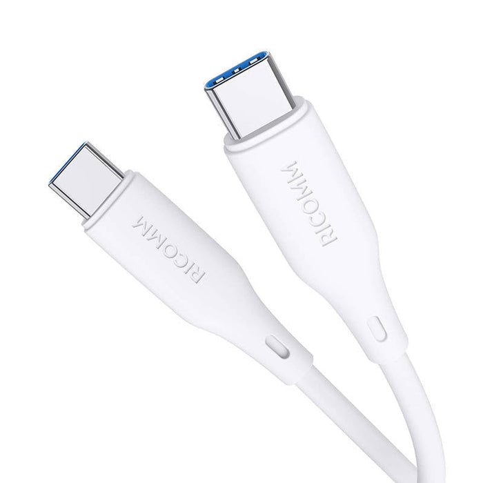 Кабел Ricomm RLS304CCW USB-C към USB-C 1.2m