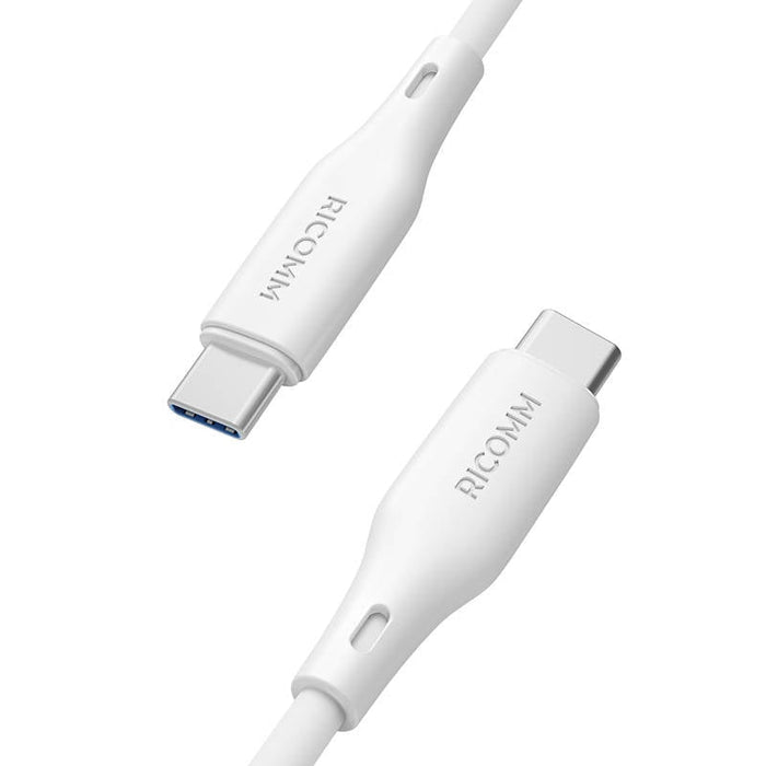 Кабел Ricomm RLS307CCW USB-C към USB-C 2.1m