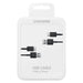 Кабел Samsung Cable USB - C to USB 2.0 1.5m 2pcs Black