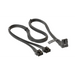 Кабел Seasonic 90° 12VHPWR 600W 16-Pin към 2x8 Pin