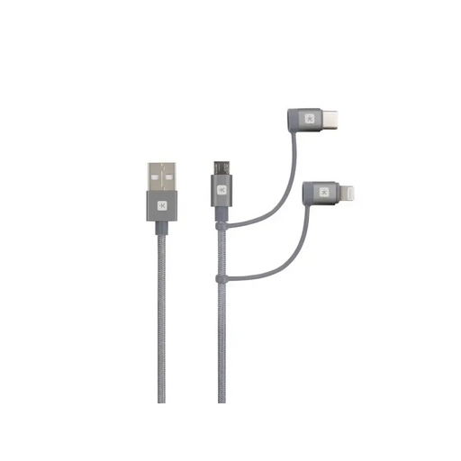Кабел Skross 3 в 1 USB-A - USB-C/ Lightning/ Micro