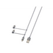 Кабел Skross 3 в 1 USB-A - USB-C/ Lightning/ Micro USB