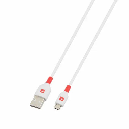 Кабел Skross micro-USB - USB-A 2.0 мъжко 1.2м Бял