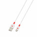 Кабел Skross micro-USB - USB-A 2.0 мъжко 1.2м Бял