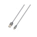 Кабел Skross USB-A - microUSB Метална оплетка 1.20 м Сив