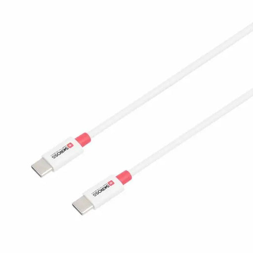 Кабел Skross USB-C - USB-C 2.0 мъжко 0.15 м Бял