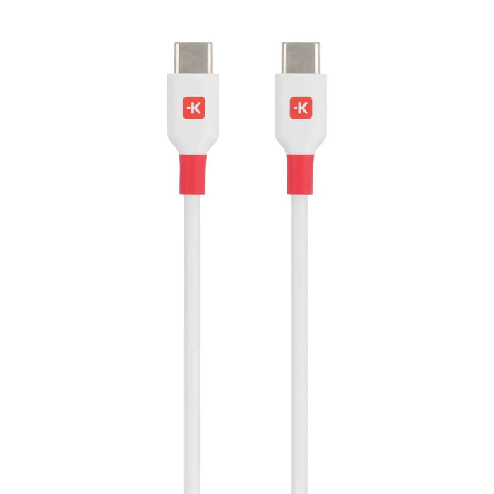 Кабел Skross USB-C - USB-C 2.0 мъжко 2.0 м Бял