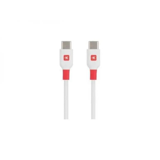 Кабел Skross USB-C - USB-C мъжко USB 2.0 1.2м Бял