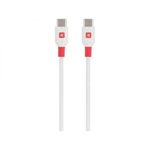 Кабел Skross USB-C - USB-C мъжко USB 2.0 2.0 м Бял
