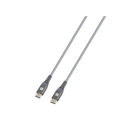 Кабел Skross USB-C - USB-C Метална оплетка 1.20 м Сив