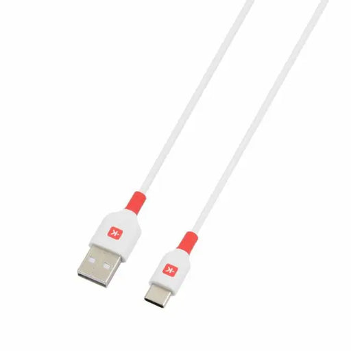 Кабел Skross USB-C - USB-A 2.0 мъжко 2.0м Бял