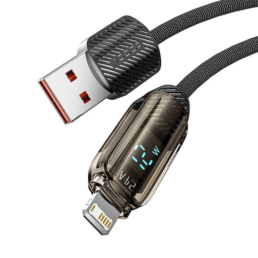 Кабел Toocki USB-A към Lightning 1m 12W 2.4A черен
