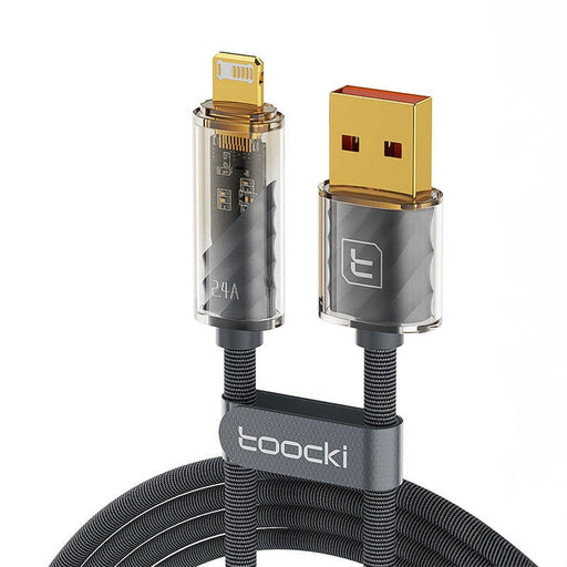 Кабел Toocki USB-A към Lightning 1m 12W 480Mbps сив