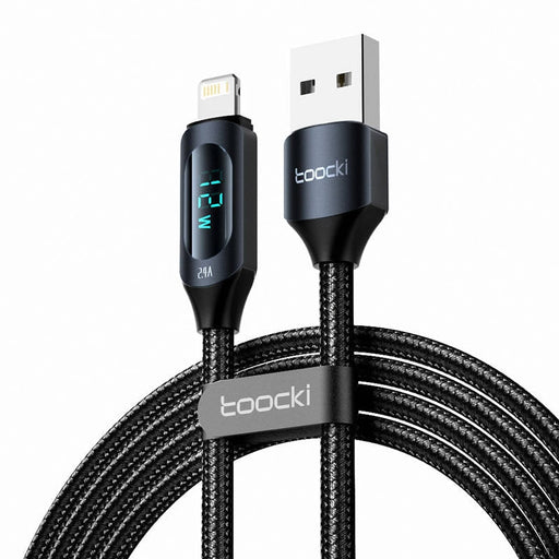 Кабел Toocki USB-A към Lightning 1m 12W черен