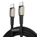 Кабел Toocki USB-C към USB-C 140W Pearl nickel