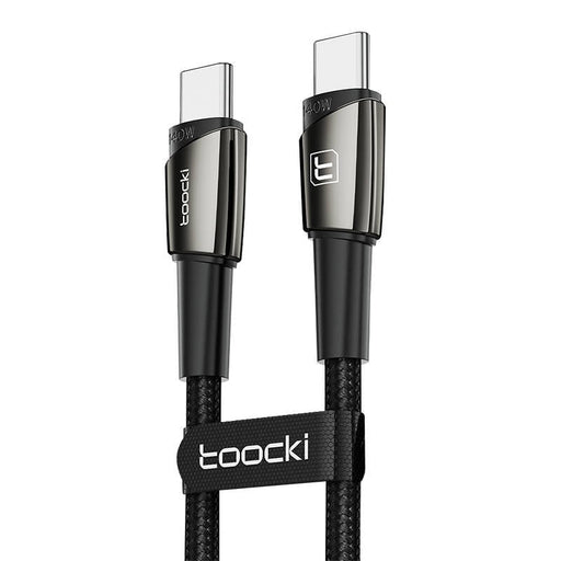Кабел Toocki USB-C към USB-C 1m 140W черен