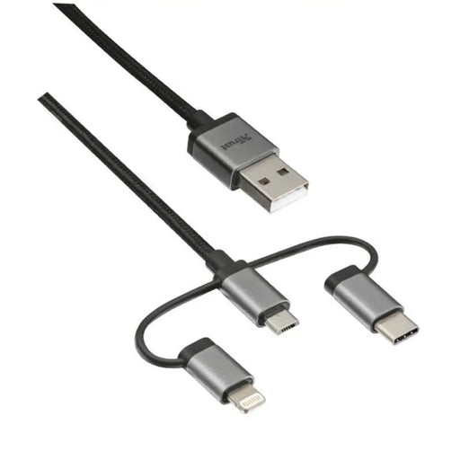 Кабел Trust 3 in 1 USB/microUSB/USB C/lightning 1M