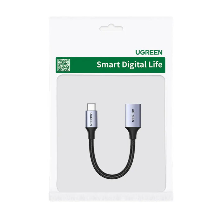 Кабел Ugreen US378 USB - C към USB 3.0 OTG 0.15m черен