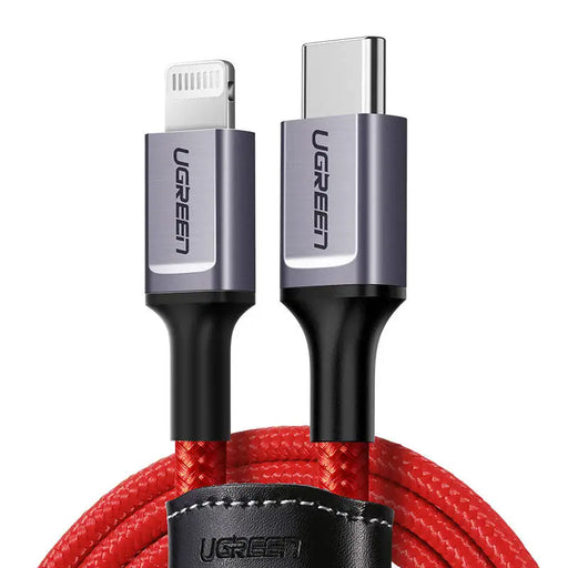 Кабел UGREEN USB - C към Lightning 1m червен