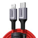 Кабел UGREEN USB - C към Lightning 1m червен