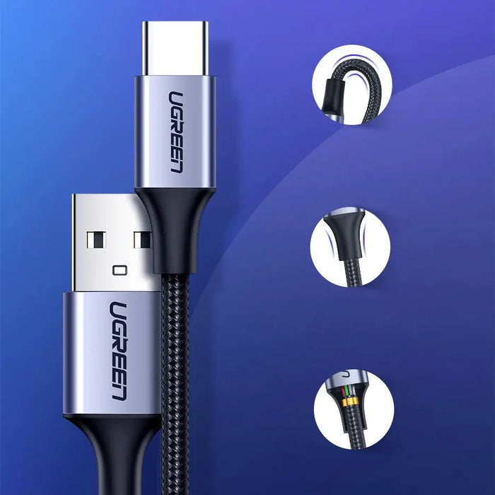 Кабел Ugreen USB към Type - C Quick Charge 3.0 3A