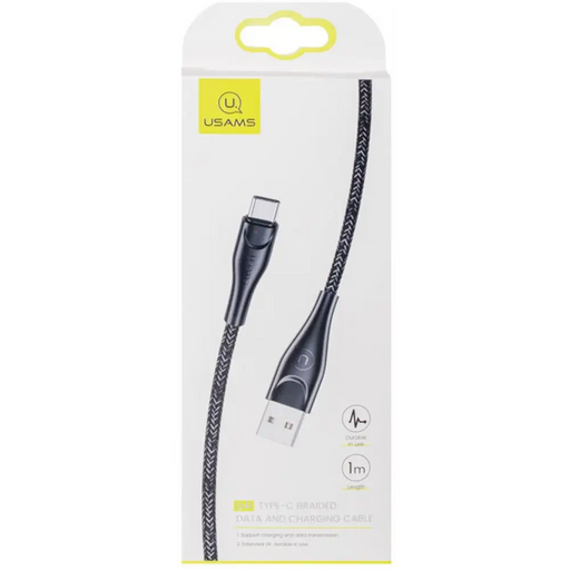 Кабел Usams U41 Type-C SJ392USB01 1м черен