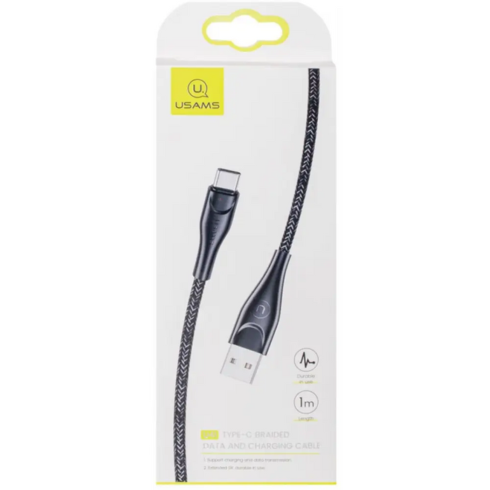 Кабел Usams U41 Type-C SJ392USB01 1м черен